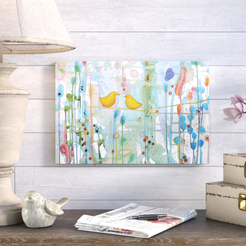 Dans chaque cœur, peinture sur toile, H 18 po x l 26 po x P 1,5 po