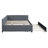 Linen Upholstered Daybed With Trundle Bed Frame-1633358163