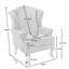 Dokun Berio 79 Cm Wide Linen Wingback Chair-236079920