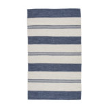 Striped Area Rug in Navy/Ivory