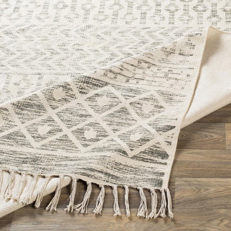 Emmalyn Cotton Southwestern Indoor Rug, Rectangle 3' x 5'