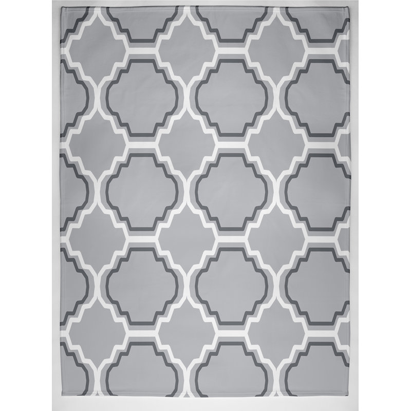 Ursula Geometric Blanket, Grey