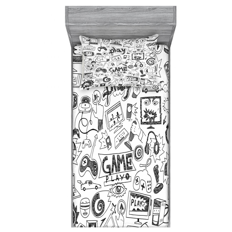 Microfiber Sheet Set, Twin Sheet Set with Pillowcase