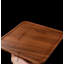 Solid Walnut Wood Tea Tray With Rectangular Design For Tea Ceremony, Cup Holder, And Dry Brewing