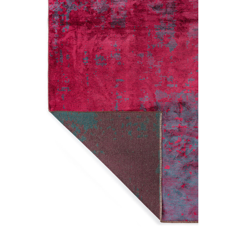Ambriana Abstract Hand Loom Indoor / Outdoor Area Rug, Rectangle 5'3" x 7'6"
