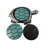 Sea Turtle Round Coaster Set With Holder