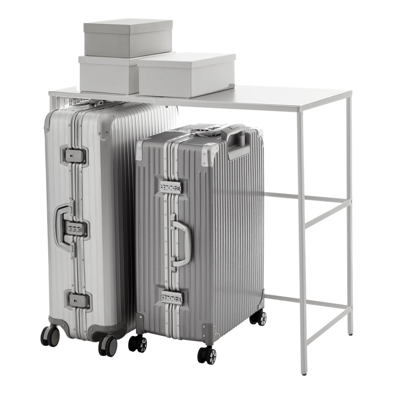 Porte-valise extensible Yamazaki Home, acier, extensible, Blanc
