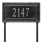 Gardengate Personalized Grande 1-Line Lawn Address Sign