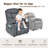 Quercia Kids 16'' Recliner and Ottoman-1184291352