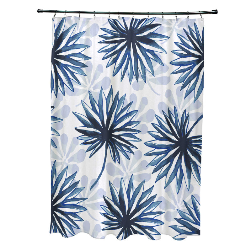 Stalbridge Floral Shower Curtain, Blue