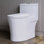 Toilette compacte une pièce avec siège confortable Arlo, hauteur 17,3 po, double chasse allongée 1,1 / 1,6 GPF Arlo 