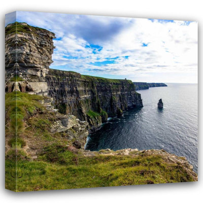 Latitude Run® Bonnett, Stede Gallery Wrapped Canvas Art Titled: Cliffs of Square
