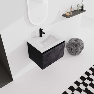Meuble-lavabo flottant mural