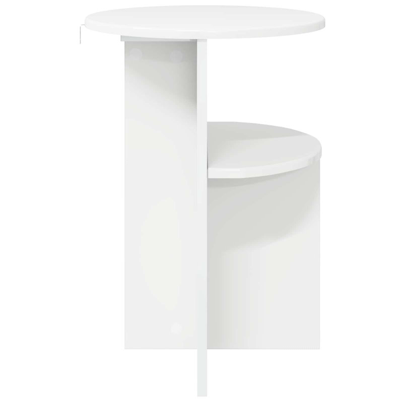 End Table, High Gloss White