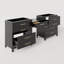 Meuble-lavabo double 84 po avec comptoir en bois seulement, lavabo non inclus-108787282-108787285
