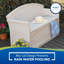 Banc de rangement pour patio 50 gallons Suncast - Taupe clair