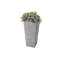 Valencia Tall Stone Composite Pot Planter with Plant Shelf-90848194-90848195