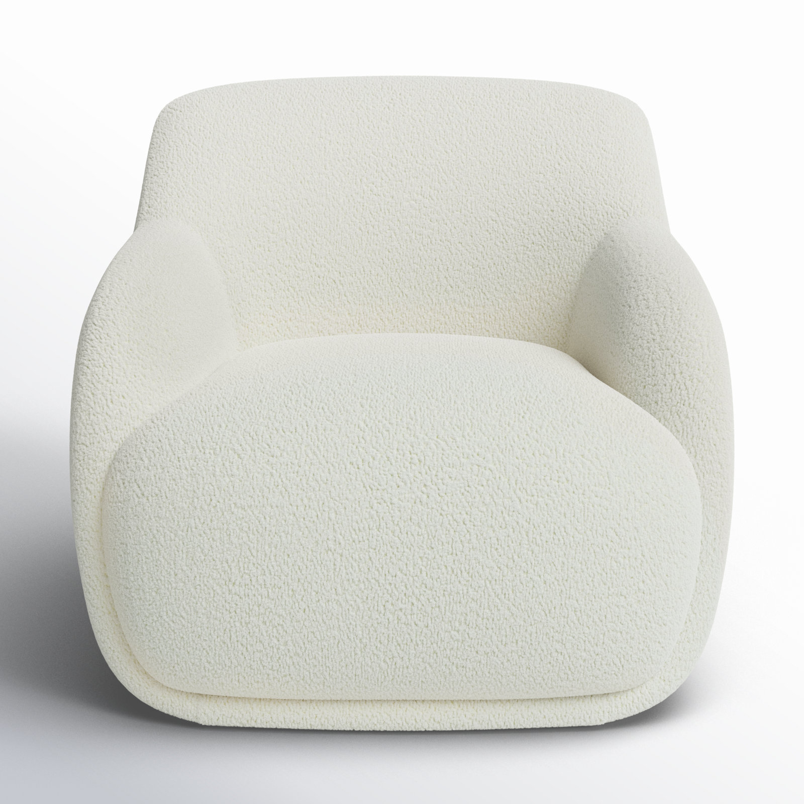 Laci Lounge Chair, Cream Boucle