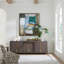 Uttermost Green Fields, toile abstraite encadrée