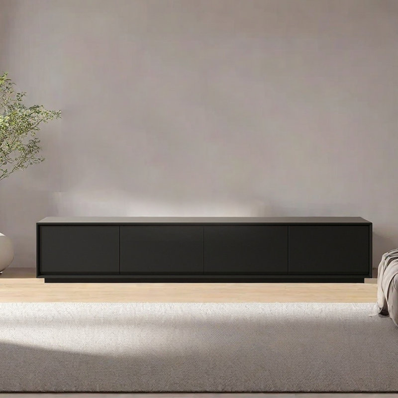 Modern Simple Style TV Stand, 13.78”H x 94.48”L x 15.75”W