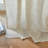 Carthamus Polyester Linen Textured Light Filtering Semi-Sheer Grommet Curtain Pair-1073367485-1073367488