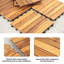 Carreau de terrasse en bois 12 po x 12 po (ensemble de 30)