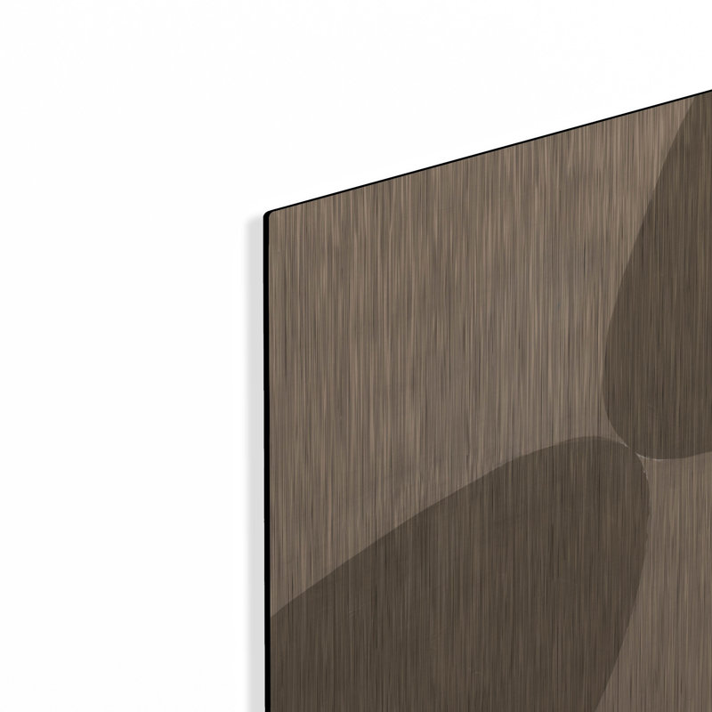  'Unity Brown' by Danhui Nai Metal Wall Art
