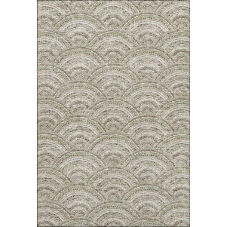 Premium Machine Washable Prisco Taupe Rug