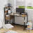 Brown Computer Desk With Power Outlet, USB Charging Station, And Storage Shelves For Home Office Or Study | Gift Idea-1101195299