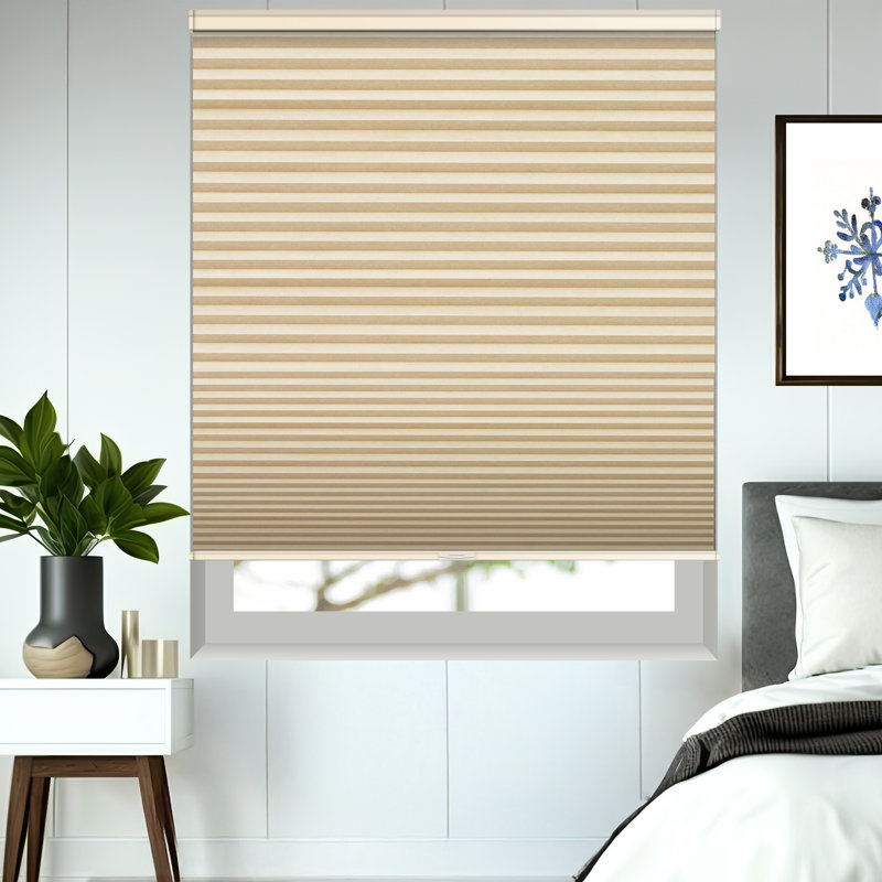 Store alvéolaire sans chaîne, Beige, L 49 po x L 48 po
