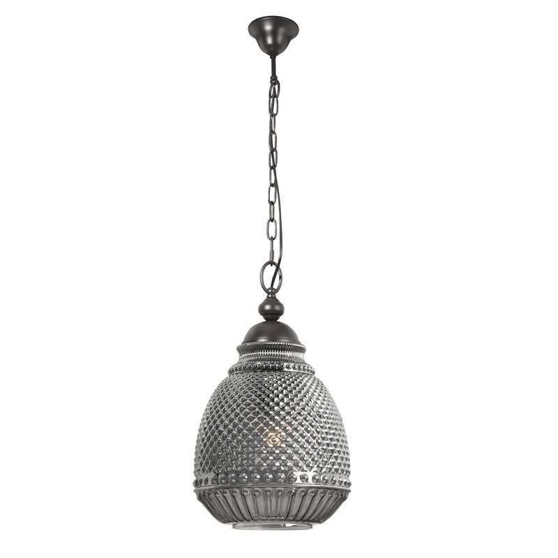 1 - Light Teardrop Pendant, Grey
