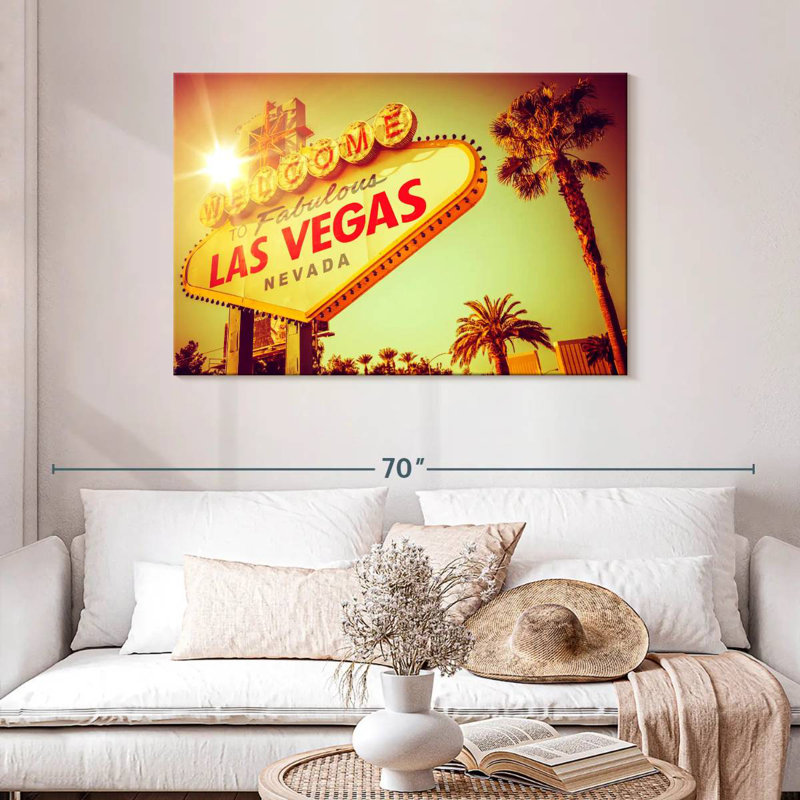 Enseigne célèbre Kavia Las Vegas, H 30 po x l 45 po