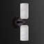 Appliques murales noires pour salle de bain en marbre albâtre de 14 po Aleinah (ampoules incluses)-951632878