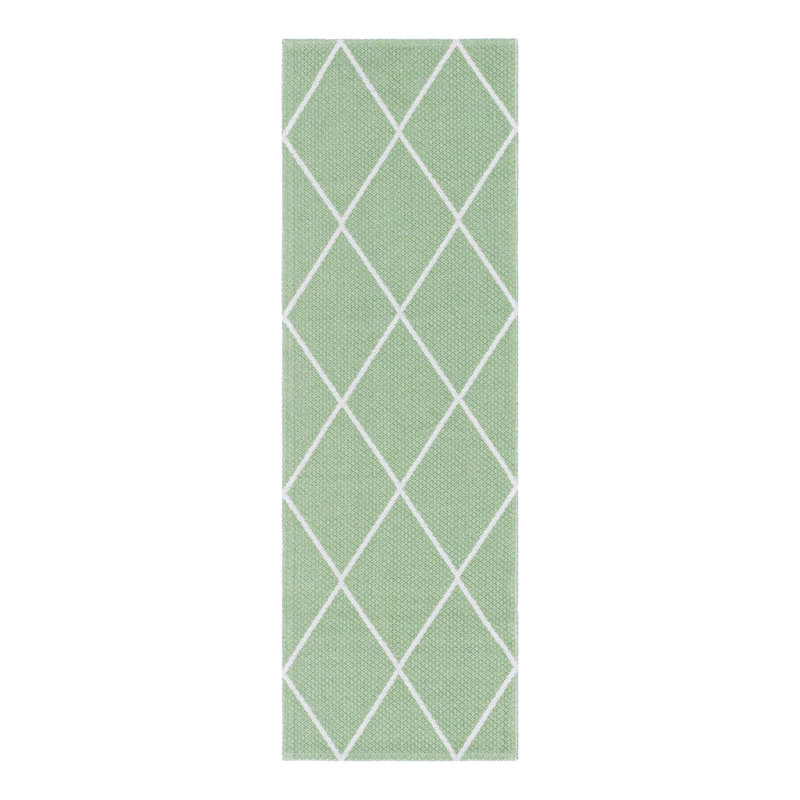 Siya Cotton Geometric Indoor Rug, Runner 2' x 6'