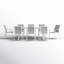 Ensemble de salle à manger de jardin Calliana avec table de salle à manger extensible et chaises empilables entièrement assemblées-91592063-100710285