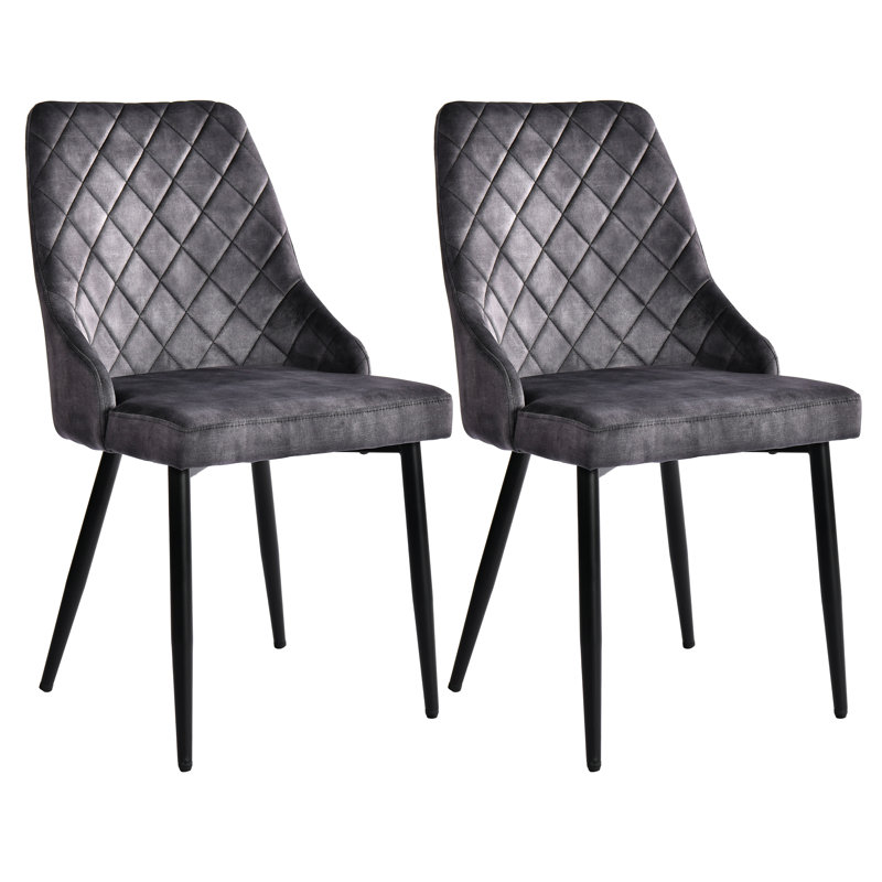 Olmo Upholstered Dining Chair, Black