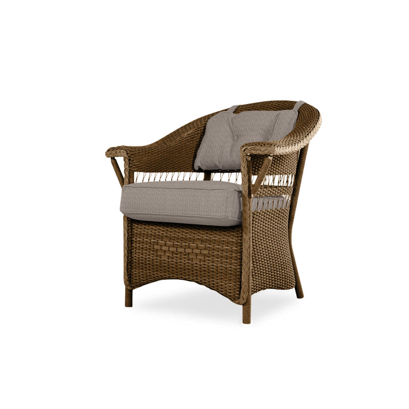 Nantucket Outdoor Dining Armchair, Sandberg Pewter, Bark