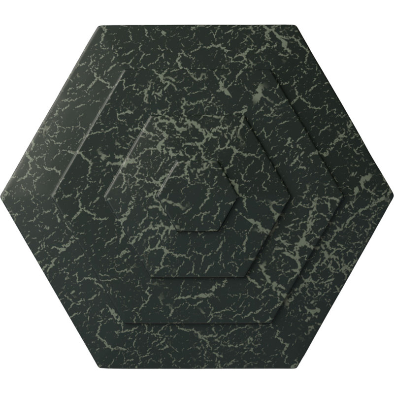 Médaillon de plafond 23 1/4 po x P 7/8 po Woodruff, Tortue peinte craquelé