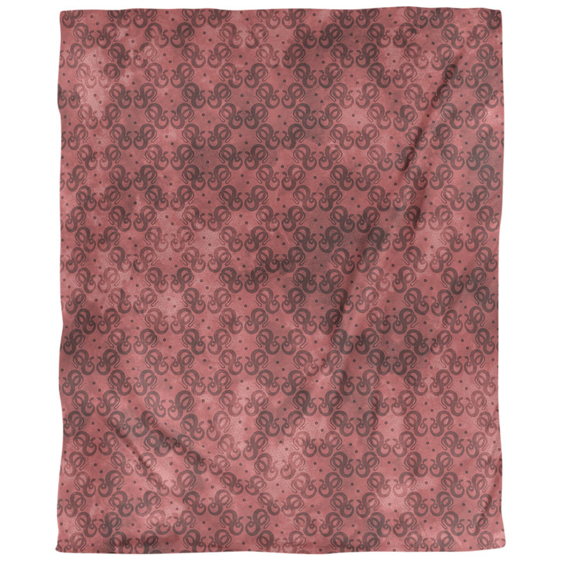 Tissu de serpents, Rouge, L 54 po x l 36 po, Coton peigné pima