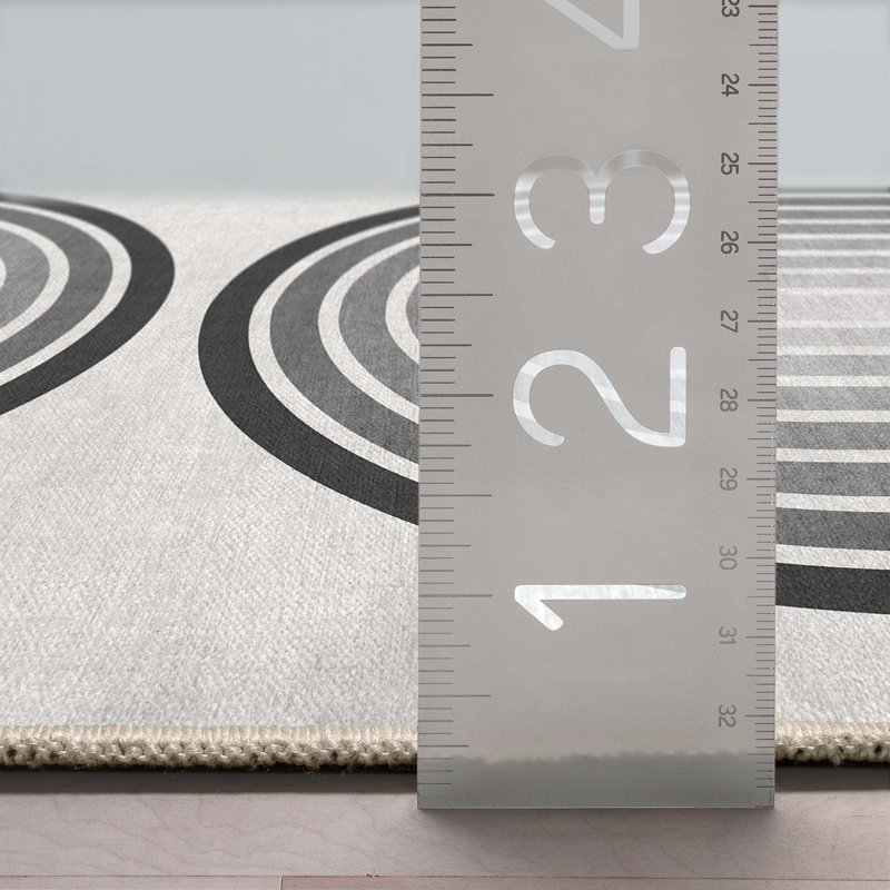 Tapis tissé à plat à motif géométrique Winston Porter Shanea Duo, Rectangle 5 pi 3 po x 7 pi 3 po