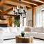 Chandelier with Glass Accents-42653590-42653588-42653587