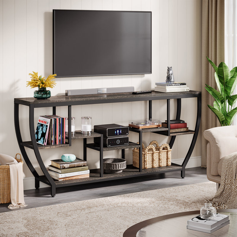 TV Stand For TVs Up To 80", Black