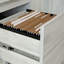 Bureau avec tiroir classeur, finition blanche