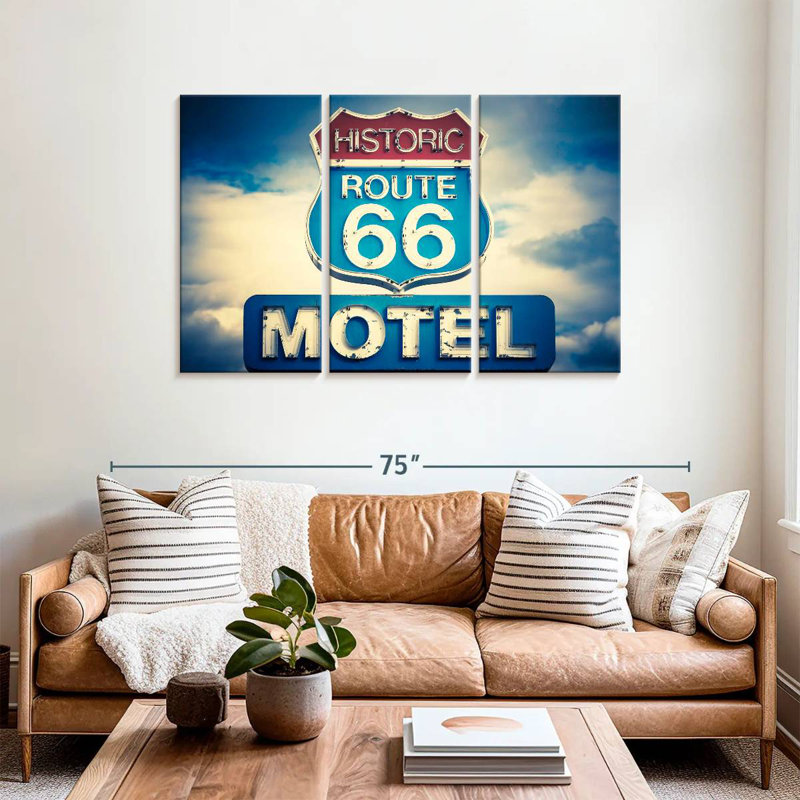 Mehar Historic Route 66 Sign, 36" H x 57" W