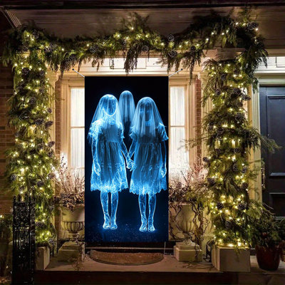Décoration de porte d'Halloween Décoration de porte d'Halloween