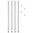 36" high,Stackable Posts for Wire Shelving-3176509