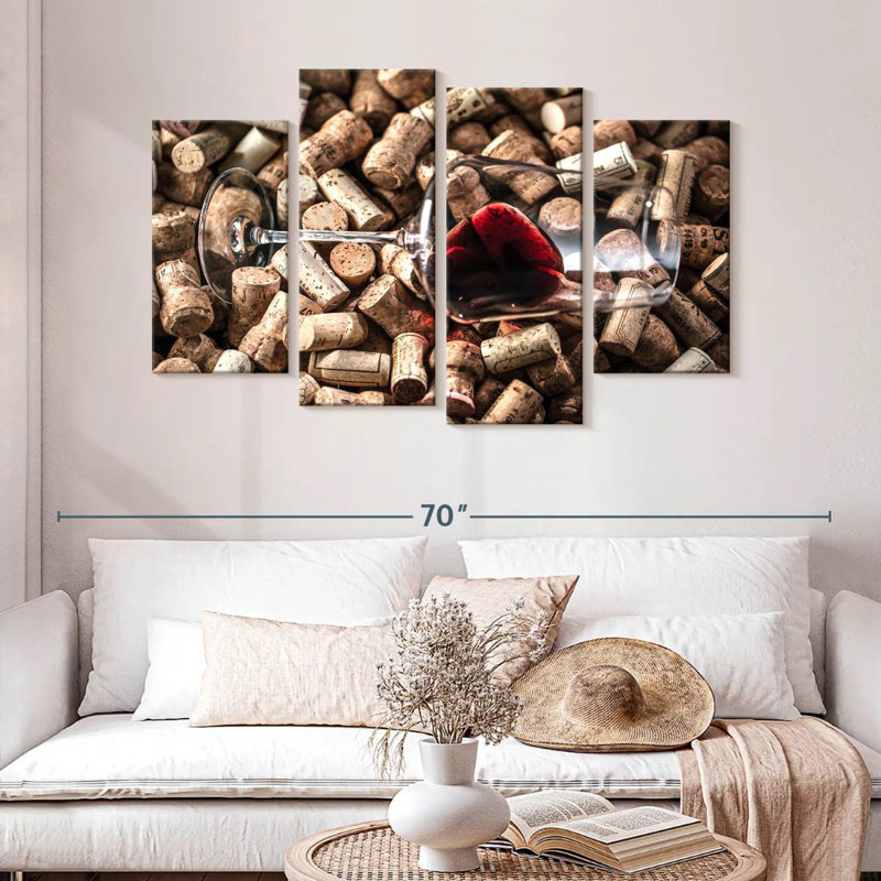 Yarlin Red Wine Corks, 32'' H x 52'' W