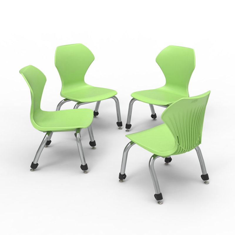 Chaise de classe empilable Marco Apex Series, Chrome, Pomme, 12"