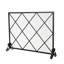 Pare-étincelles simple en fer, losange au design moderne et chic, l 41,5 po x P 8,9 po, H 32,1 po