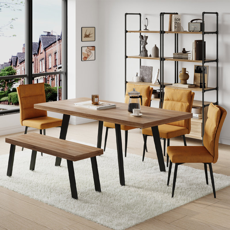6 - Person Dining Set, Mustard